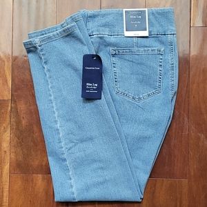 NEW Women's Charter Club Niagra Wash Pull On Denim